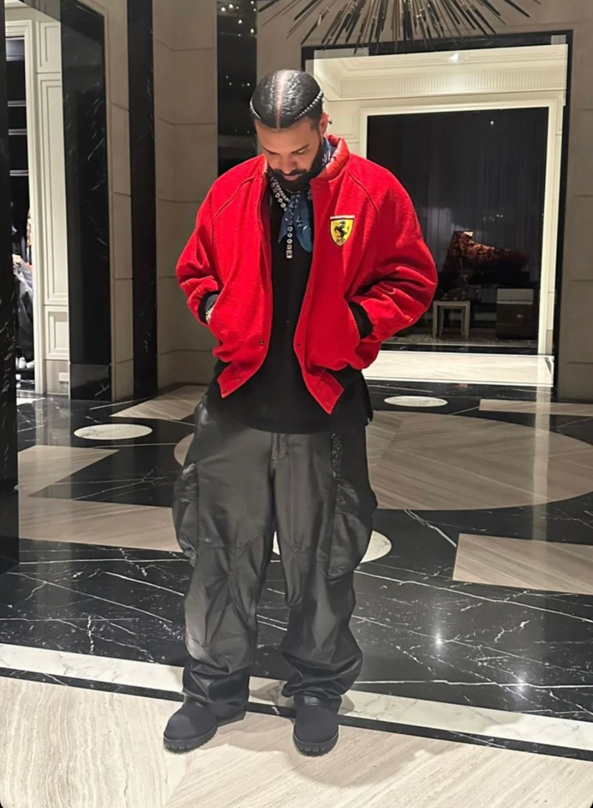 RED FERRARI JACKET - 1996 - M/L