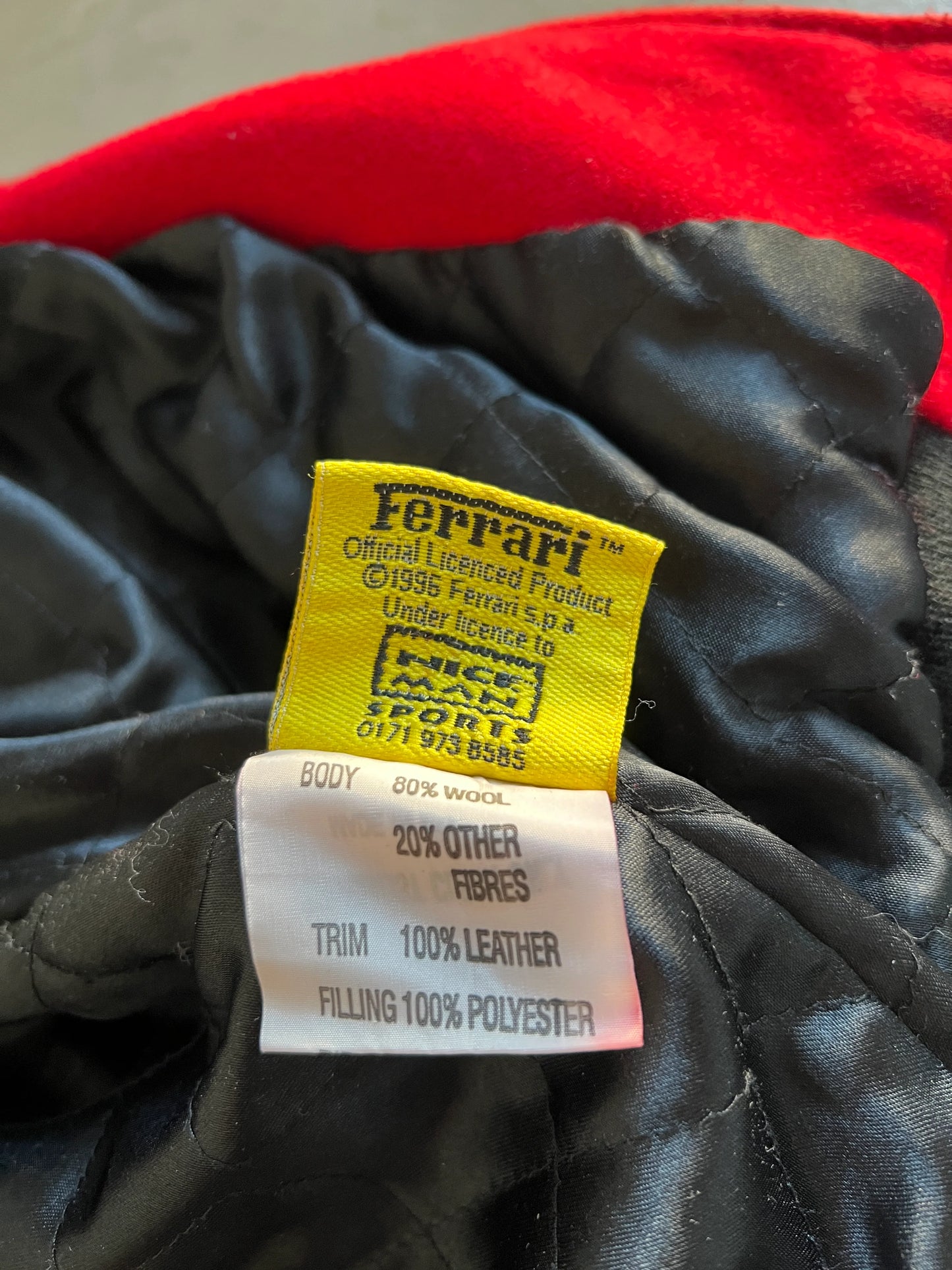 RED FERRARI JACKET - 1996 - M/L