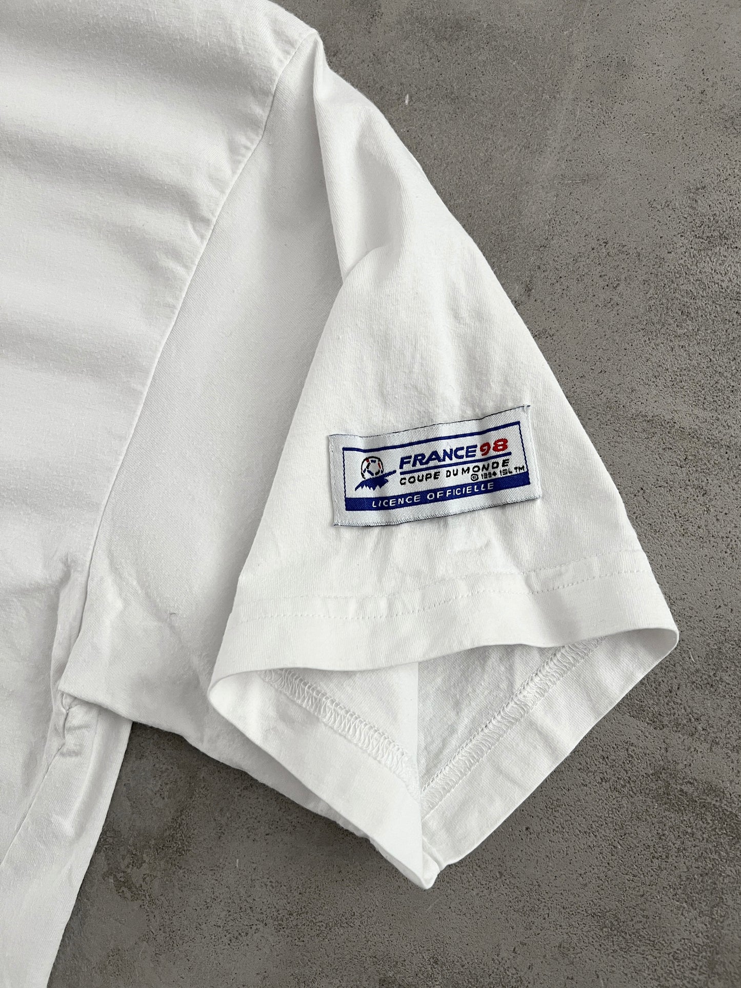 WHITE GERMANY WORLD CUP TEE - 1998 - L