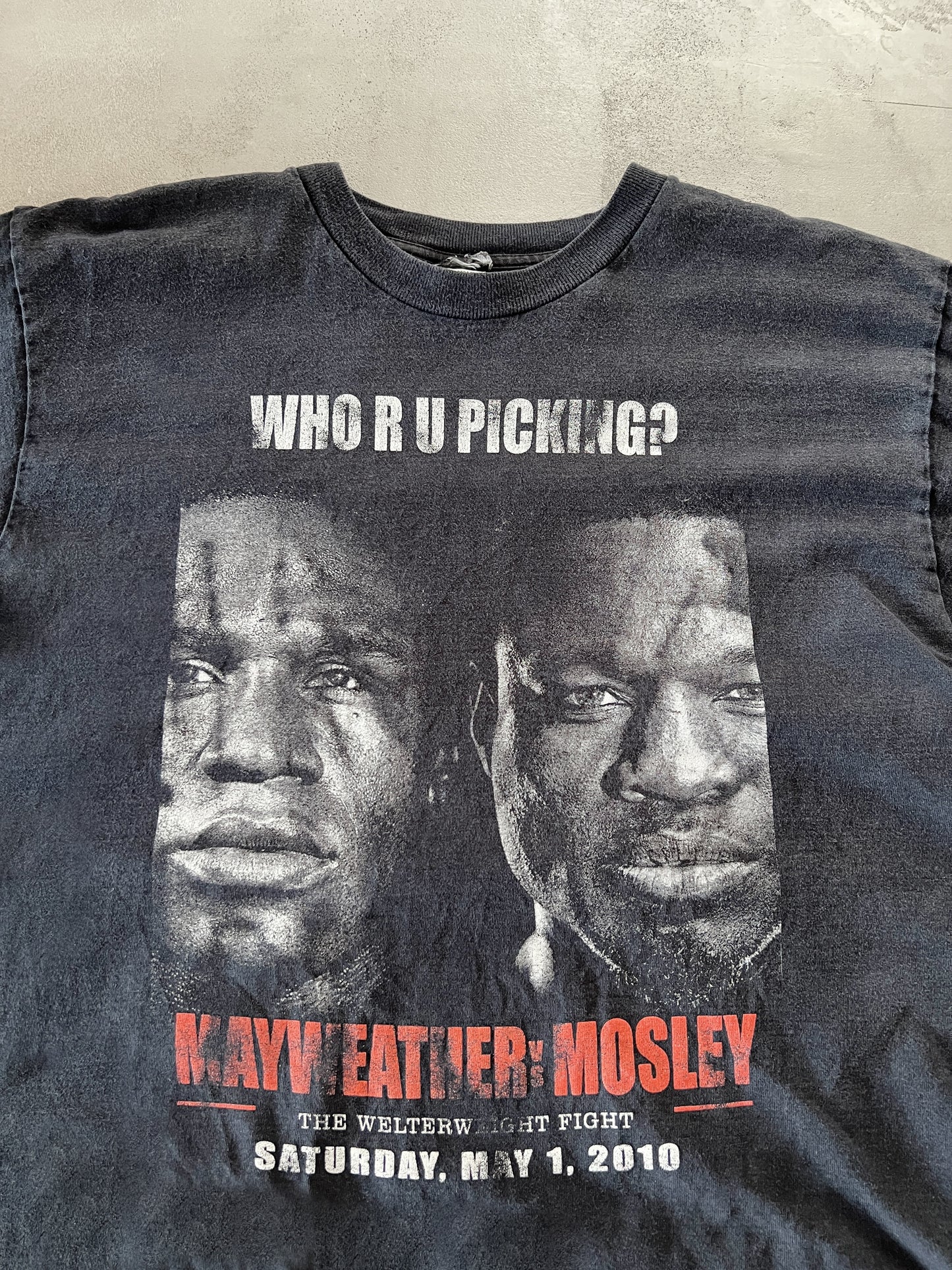 FADED BLACK FLOYD MAYWEATHER TEE - 2000S - L