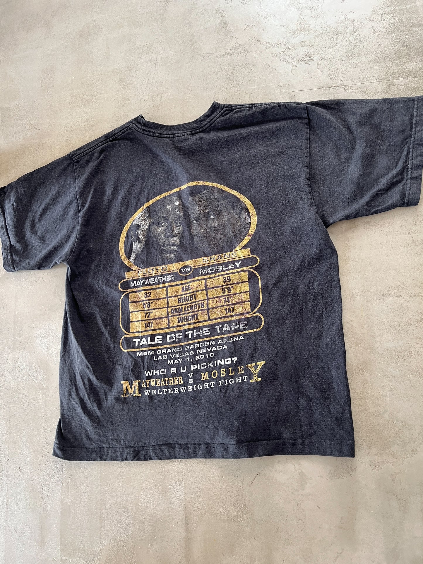 FADED BLACK FLOYD MAYWEATHER TEE - 2000S - L