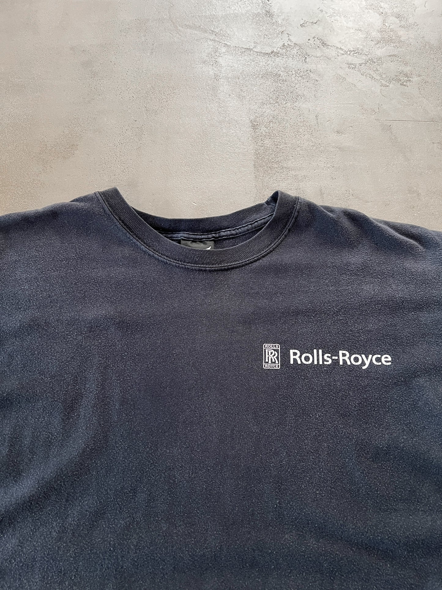 FADED BLACK ROLLS ROYCE TEE - 1990S - M