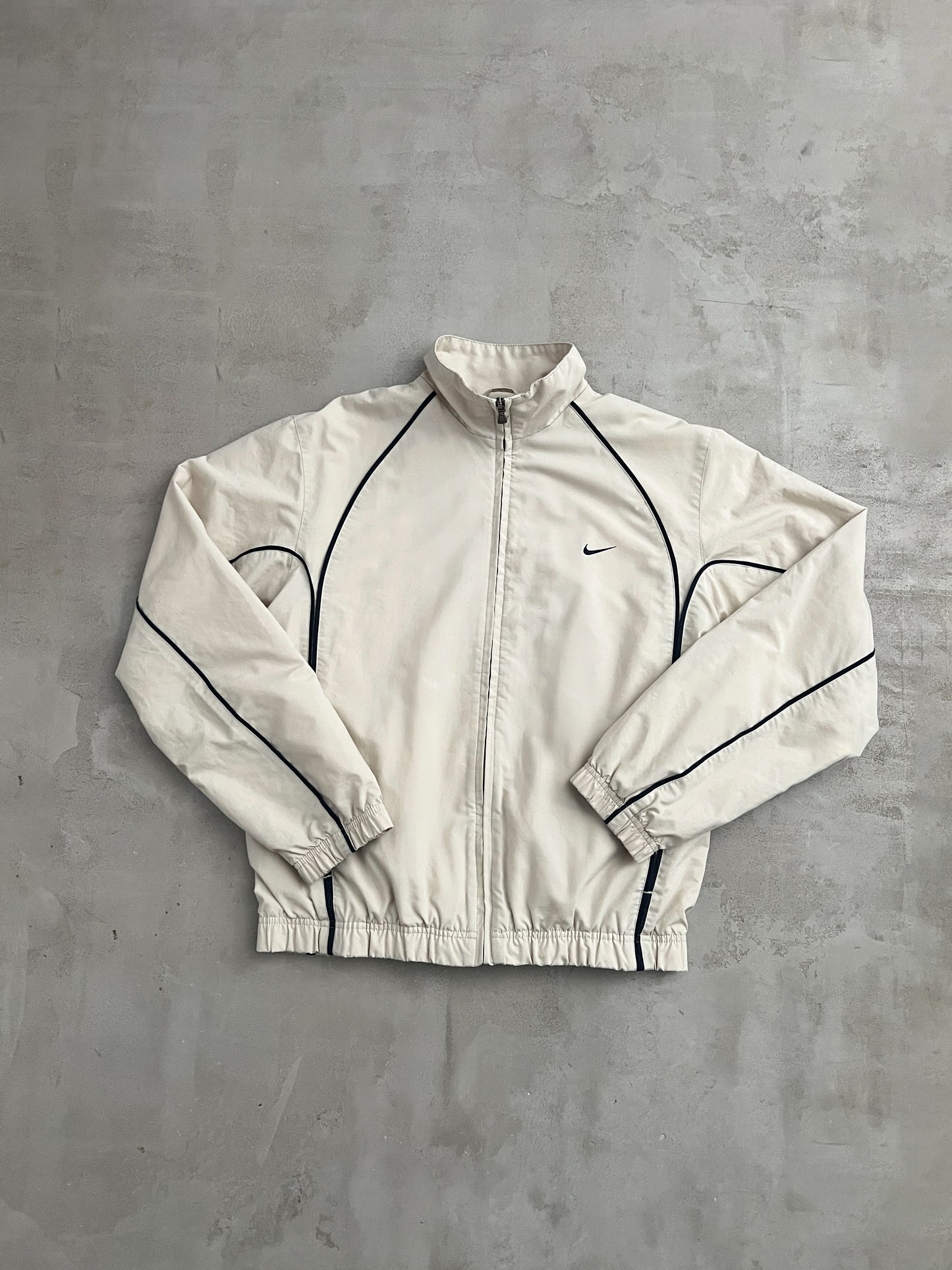 CREME NIKE TRACK JACKET - 2000S - S