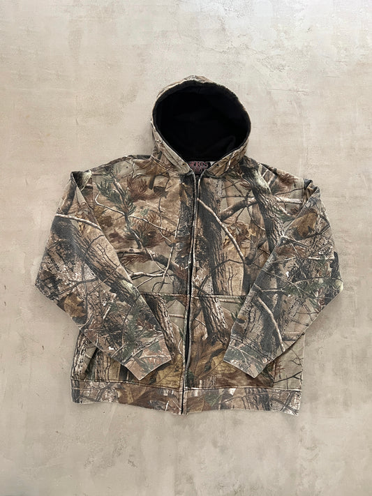 CAMO REALTREE ZIP UP HOODIE - 1990S - L