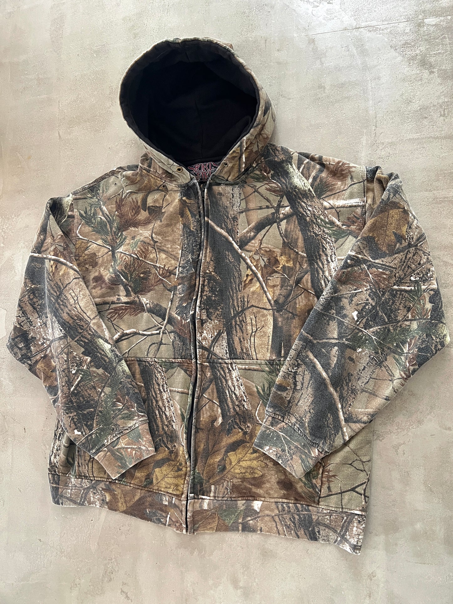 CAMO REALTREE ZIP UP HOODIE - 1990S - L