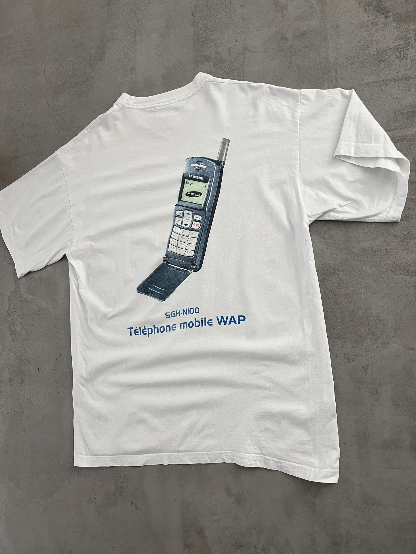 WHITE SAMSUNG PROMO TEE - 2000S - XL