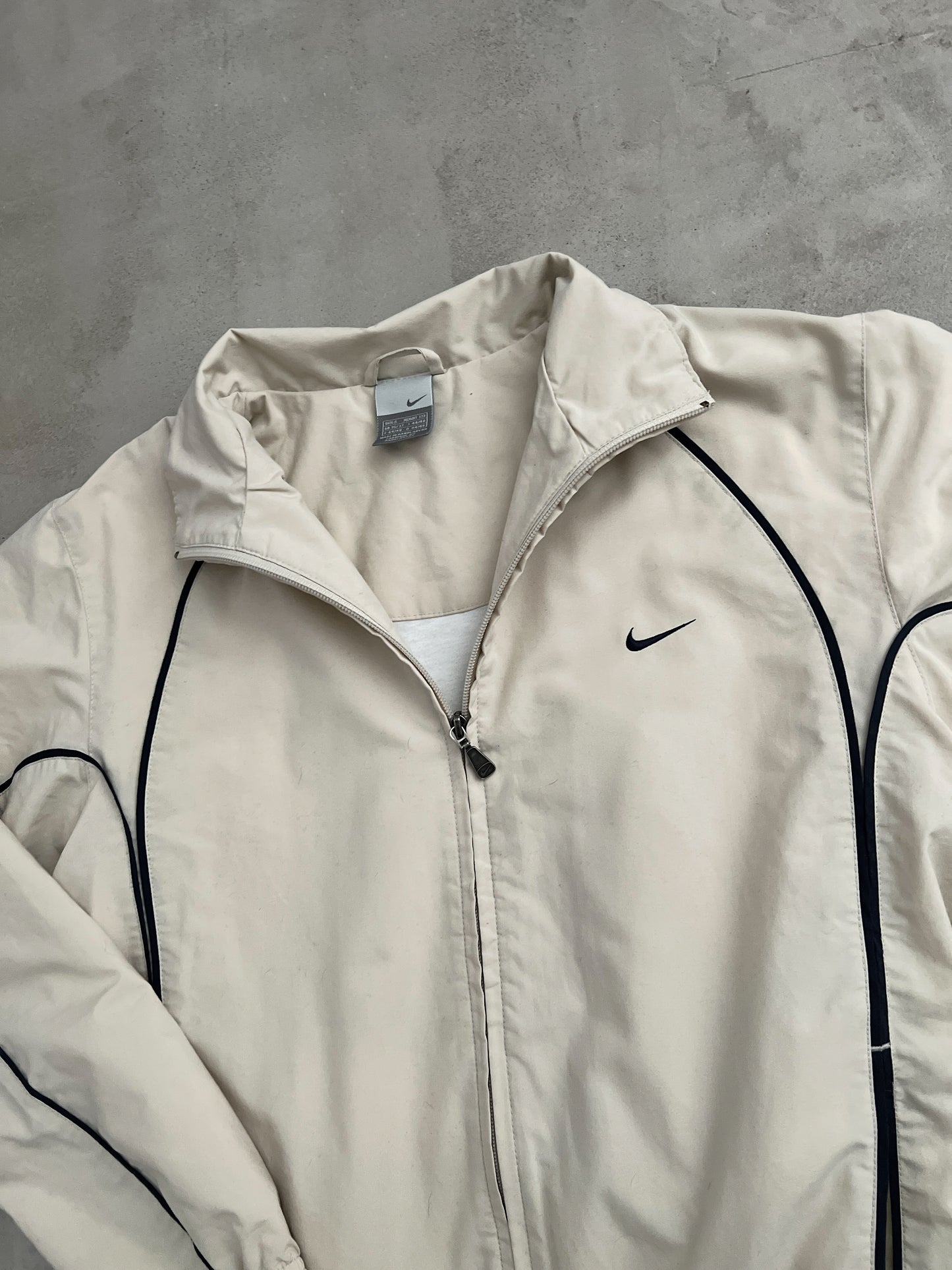 CREME NIKE TRACK JACKET - 2000S - S