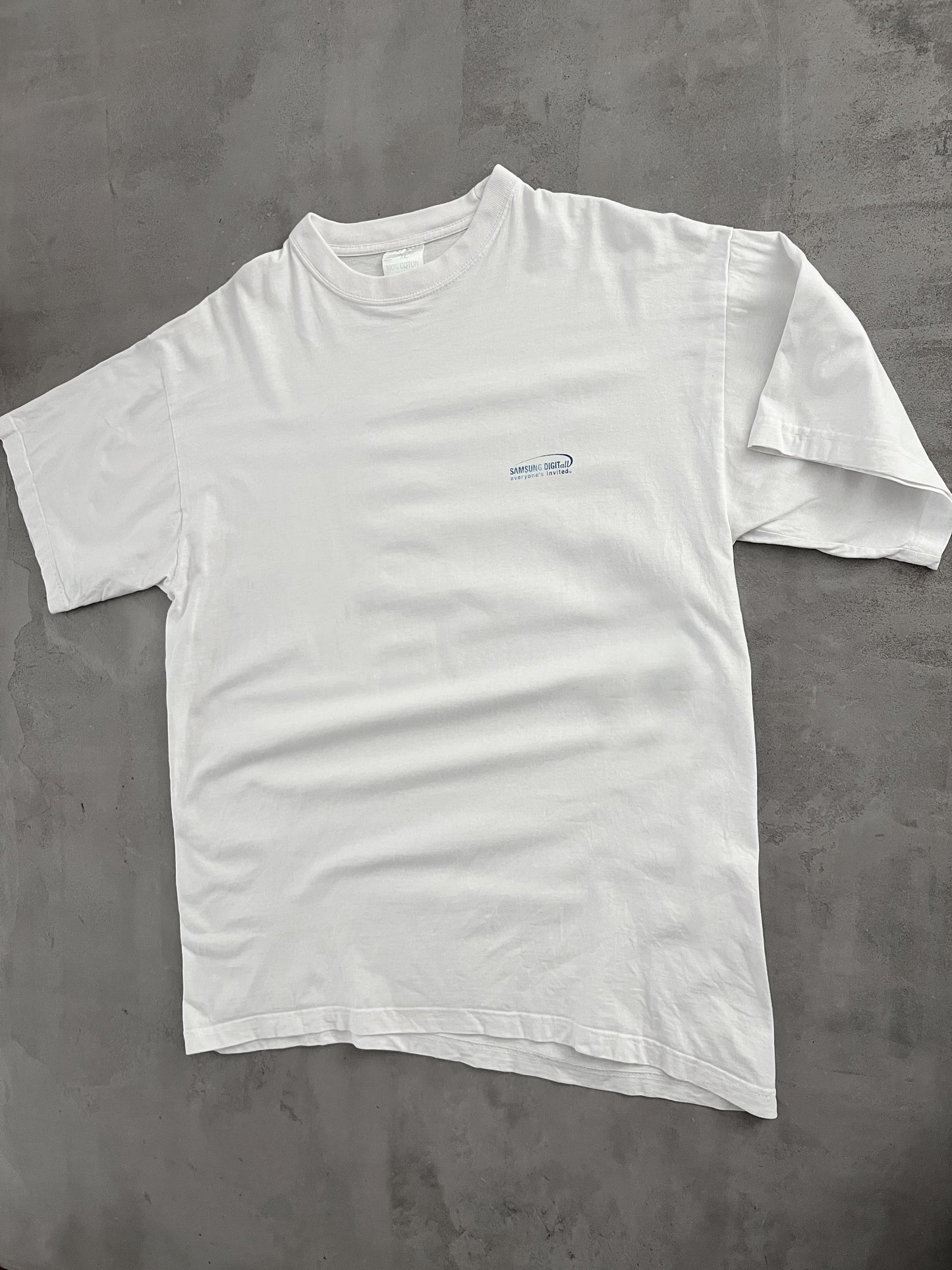 WHITE SAMSUNG PROMO TEE - 2000S - XL