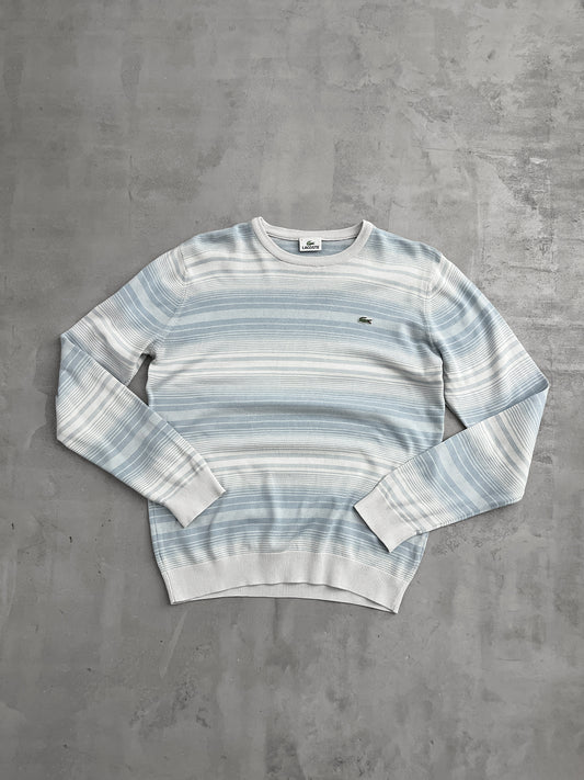 BABY BLUE/WHITE LACOSTE KNIT - 2000S - M/L