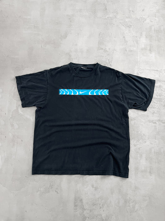 FADED BLACK NIKE TN TEE - 1990S - L