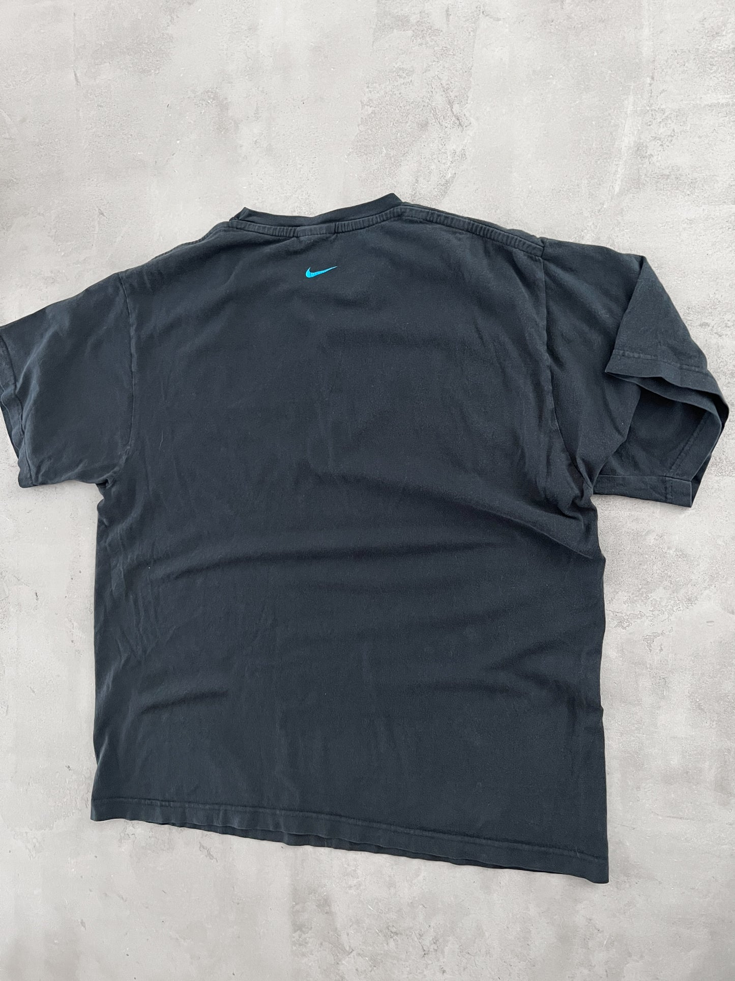 FADED BLACK NIKE TN TEE - 1990S - L