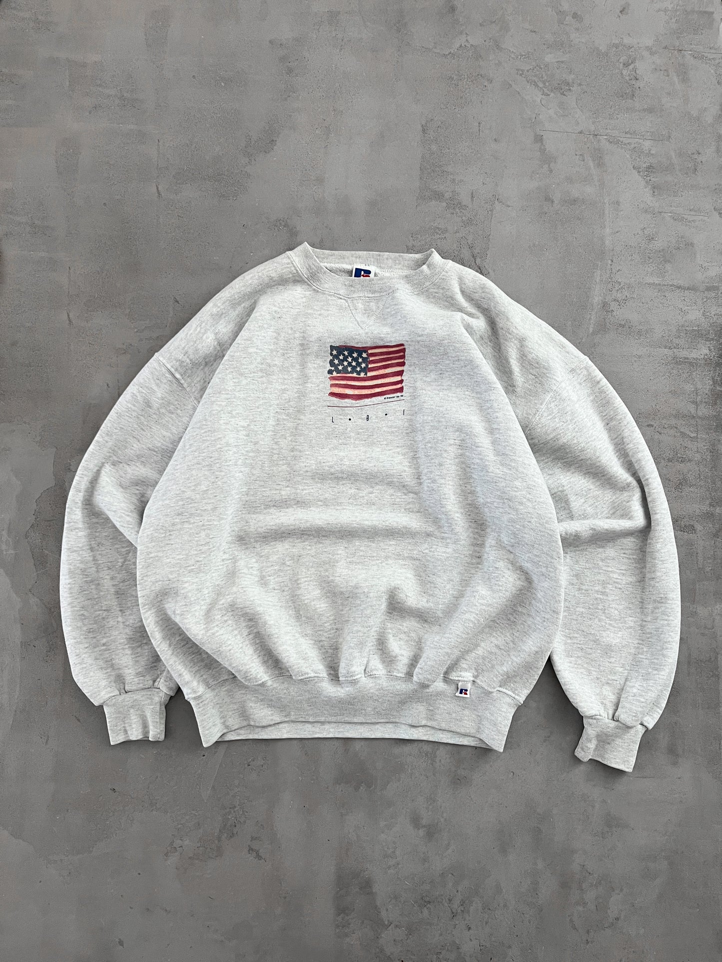 GREY RUSSELL USA SWEATER - 1996 - XL