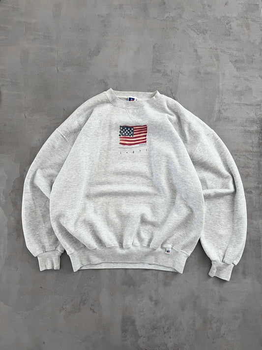 GREY RUSSELL USA SWEATER - 1996 - XL