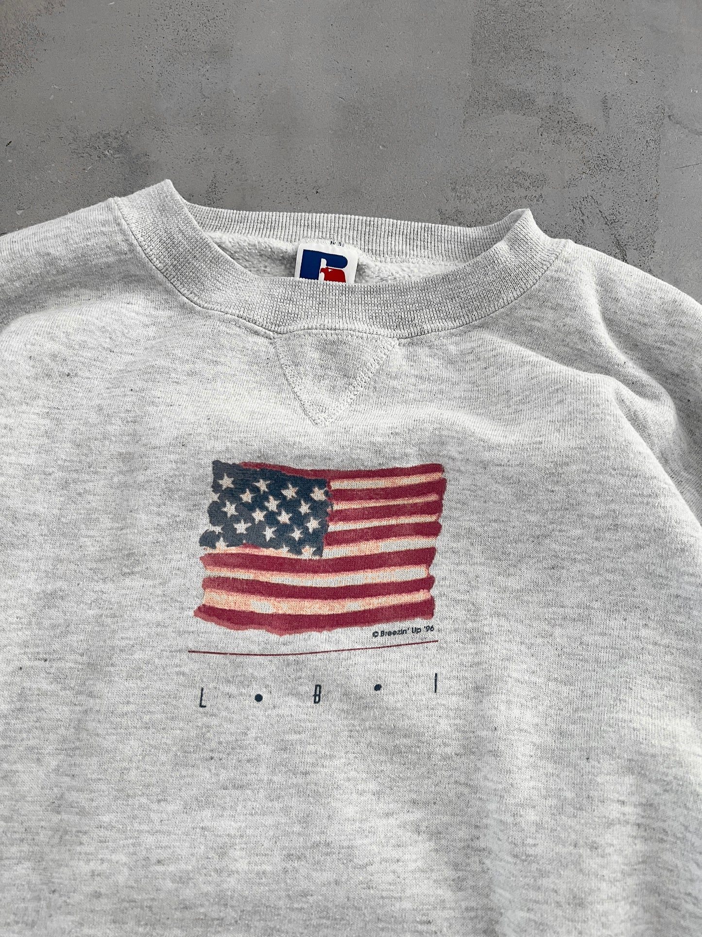 GREY RUSSELL USA SWEATER - 1996 - XL