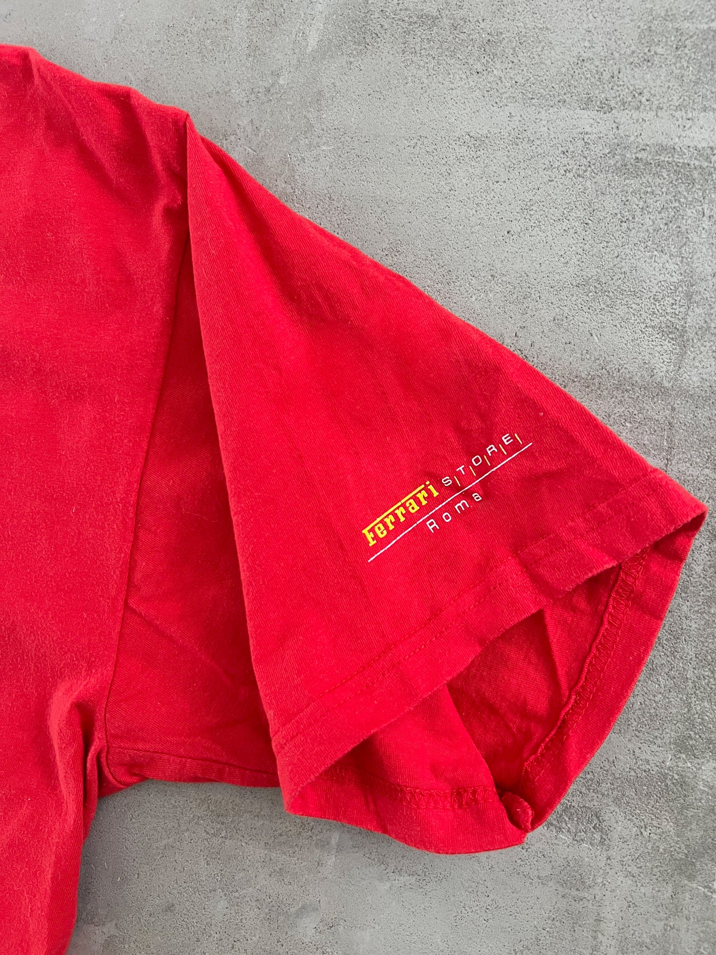 RED FERRARI TEE - 1990S - L