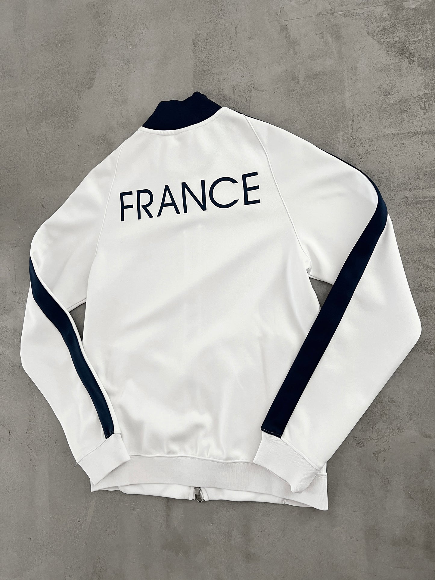 WHITE/NAVY NIKE FRANCE JACKET - 2000S - S