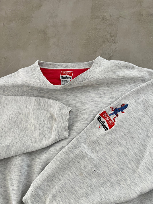 GREY MARLBORO SWEATER - 1990S - S/M