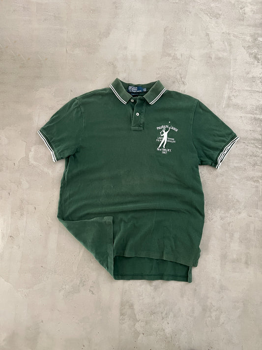 GREEN RALPH LAUREN TENNIS POLO - 2000S - M/L