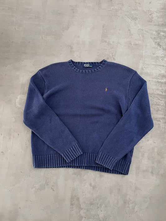 NAVY RALPH LAUREN KNIT - 2000S - L