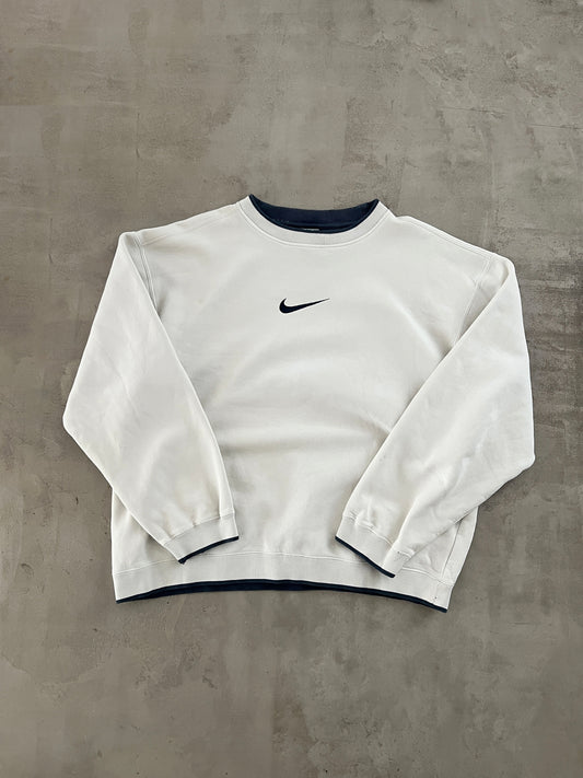 CREME NIKE SWEATER - 2000S - L