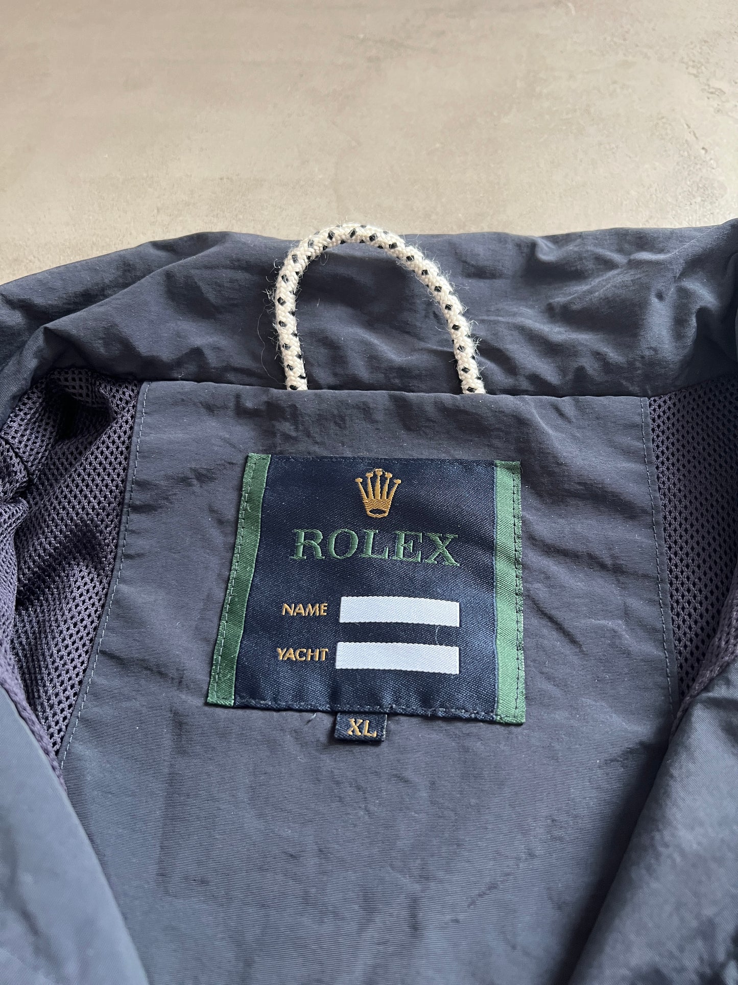 NAVY ROLEX YACHT JACKET - 2000S - L
