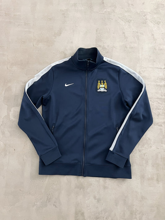 NAVY MANCHESTER CITY NIKE JACKET - 2000S - M