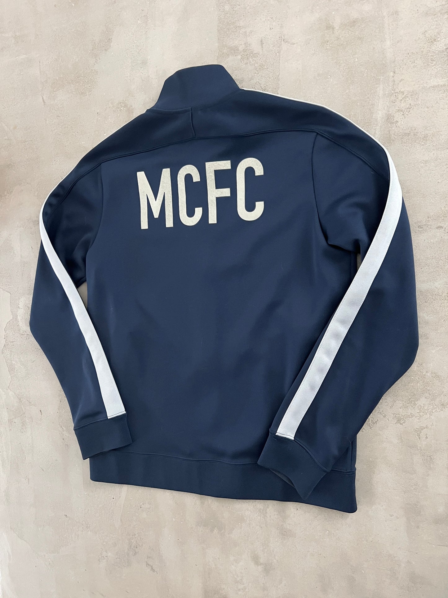 NAVY MANCHESTER CITY NIKE JACKET - 2000S - M