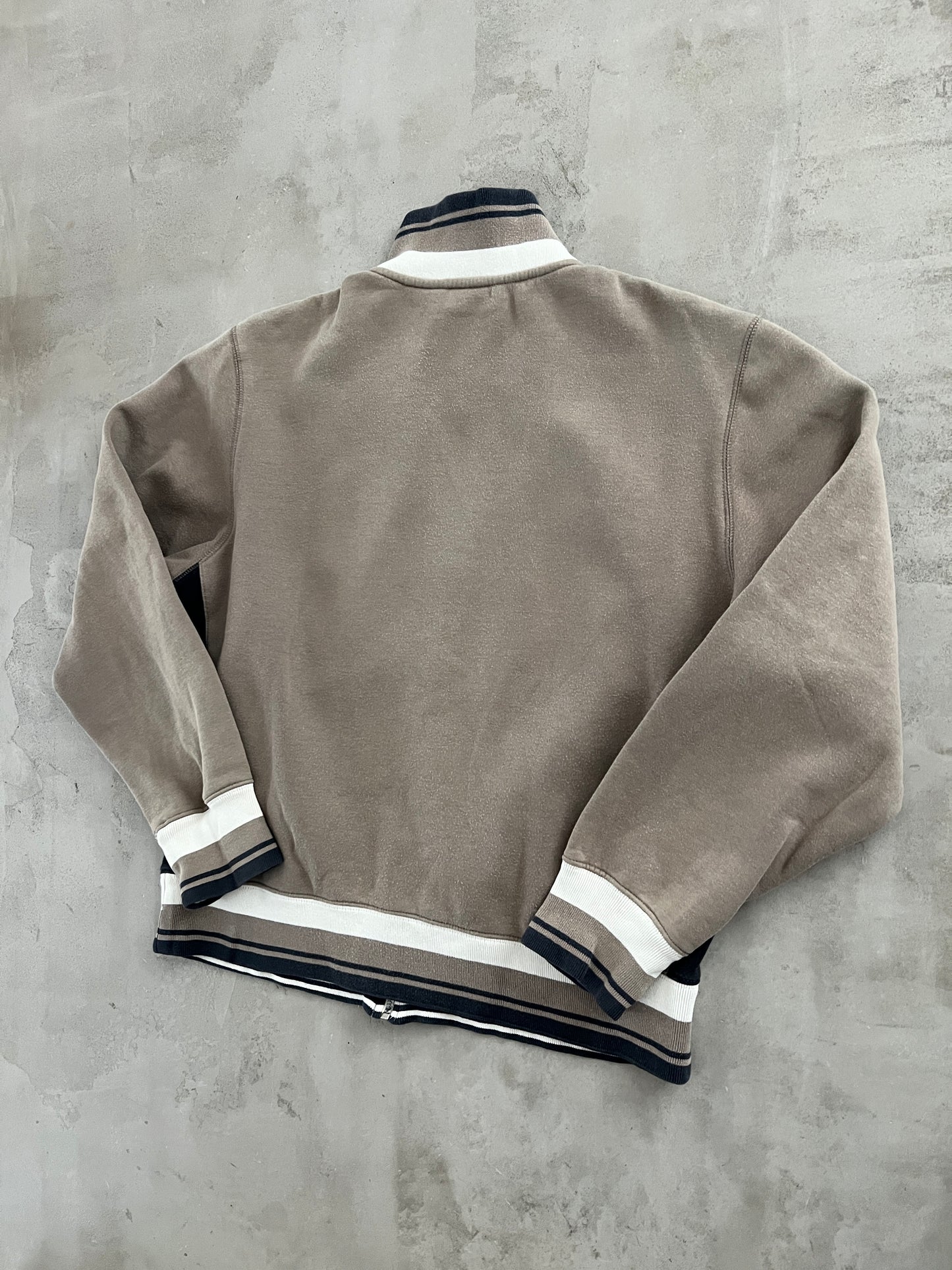 BEIGE NIKE TRACK JACKET - 2000S - M