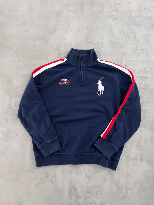 NAVY US OPEN RALPH LAUREN HALFZIP - 2000S - L/XL