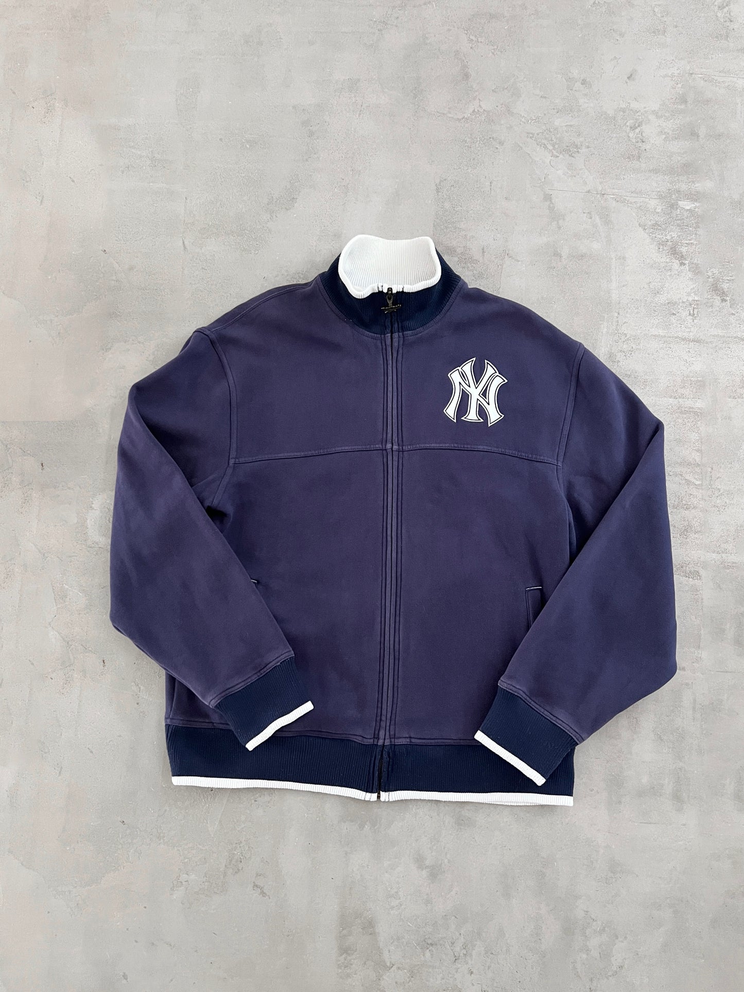 NAVY YANKEES JACKET - 2000S - L/XL