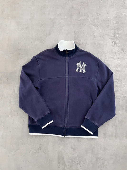 NAVY YANKEES JACKET - 2000S - L/XL