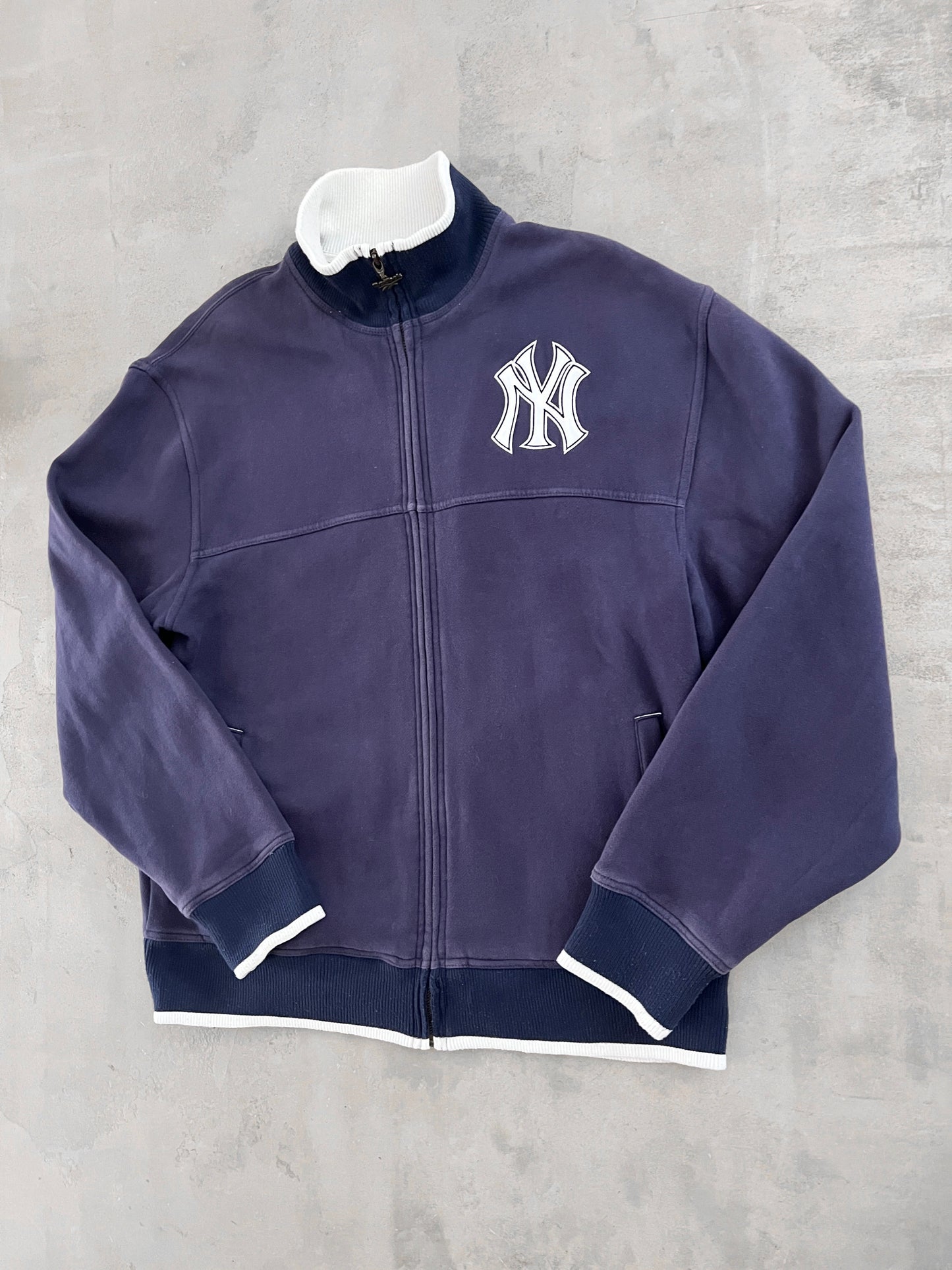 NAVY YANKEES JACKET - 2000S - L/XL