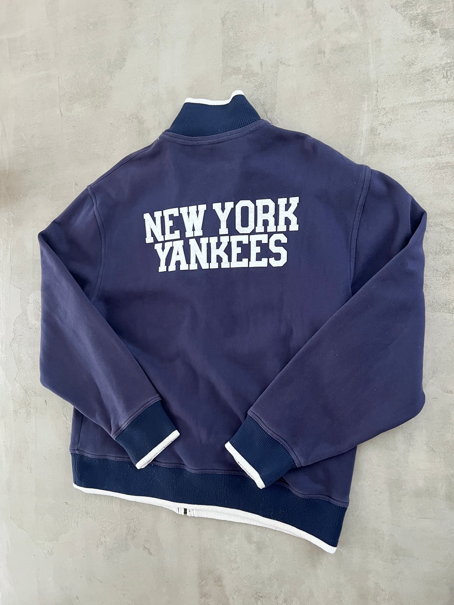 NAVY YANKEES JACKET - 2000S - L/XL