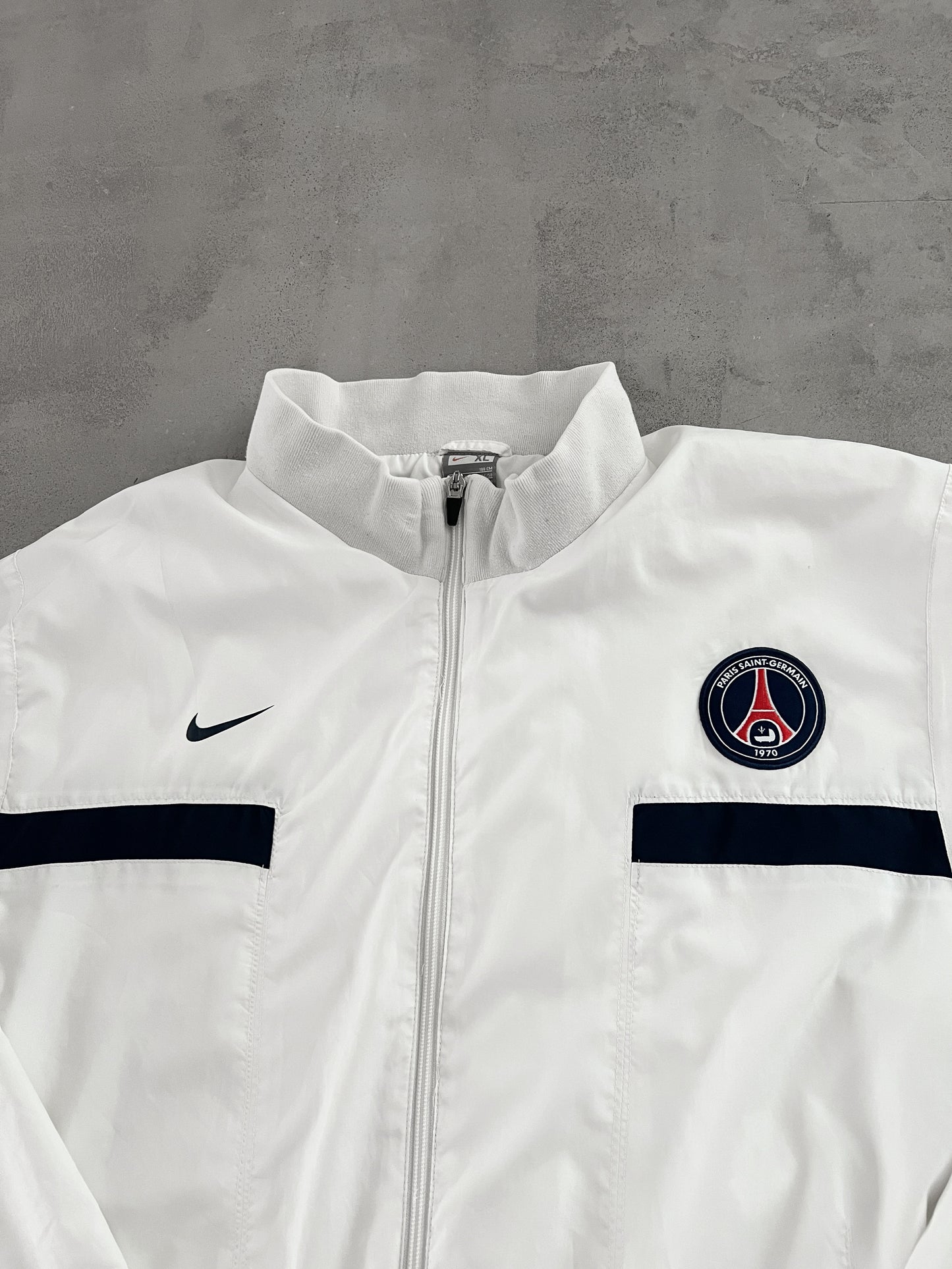 WHITE PSG NIKE TRACK JACKET - 2000S - XL