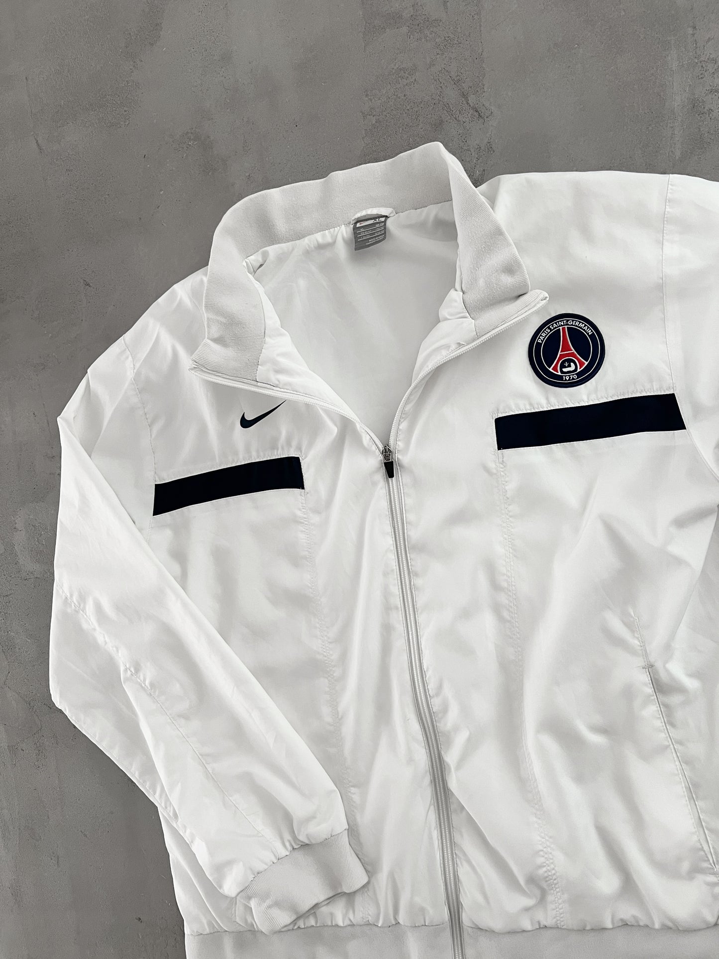 WHITE PSG NIKE TRACK JACKET - 2000S - XL