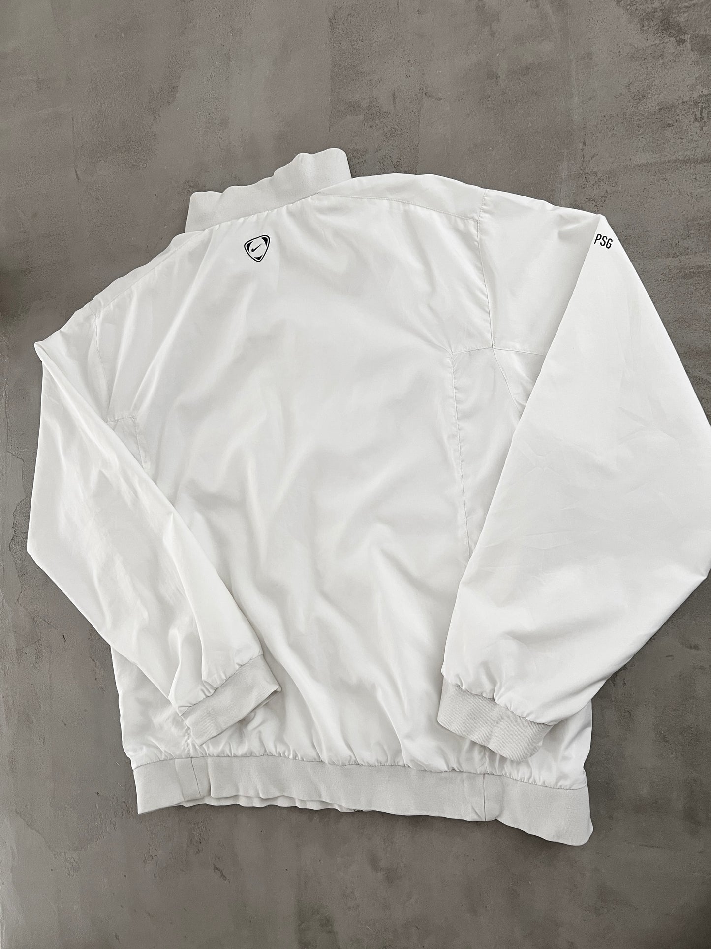 WHITE PSG NIKE TRACK JACKET - 2000S - XL