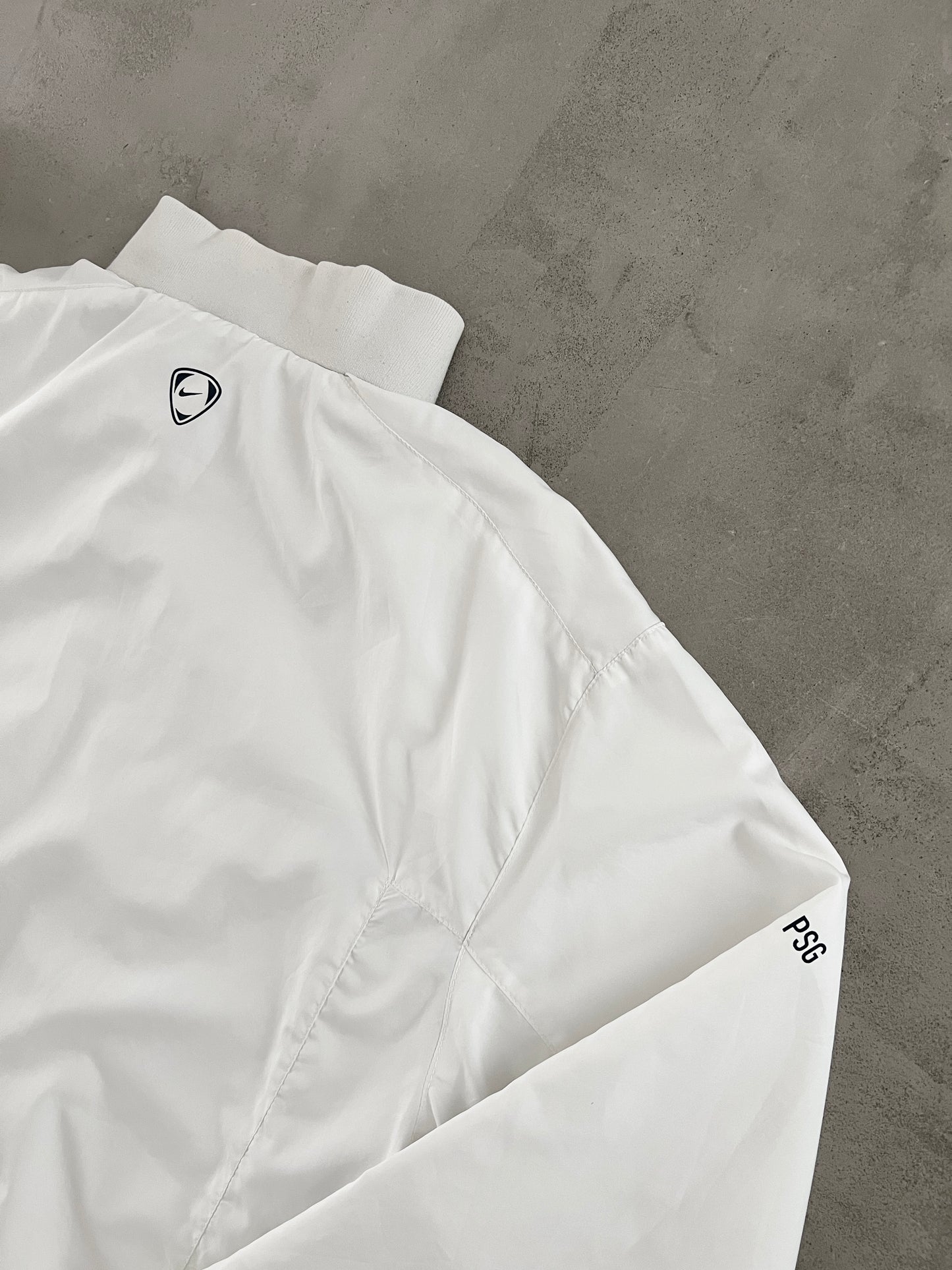 WHITE PSG NIKE TRACK JACKET - 2000S - XL