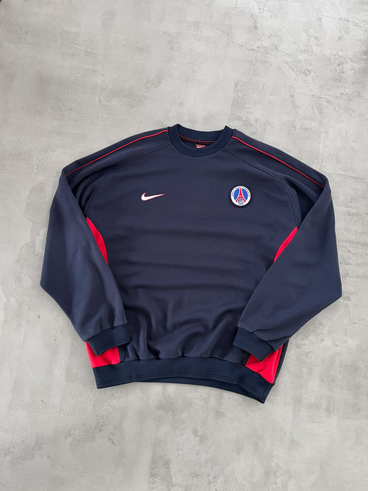 NAVY PSG NIKE SWEATER - 2000S - L