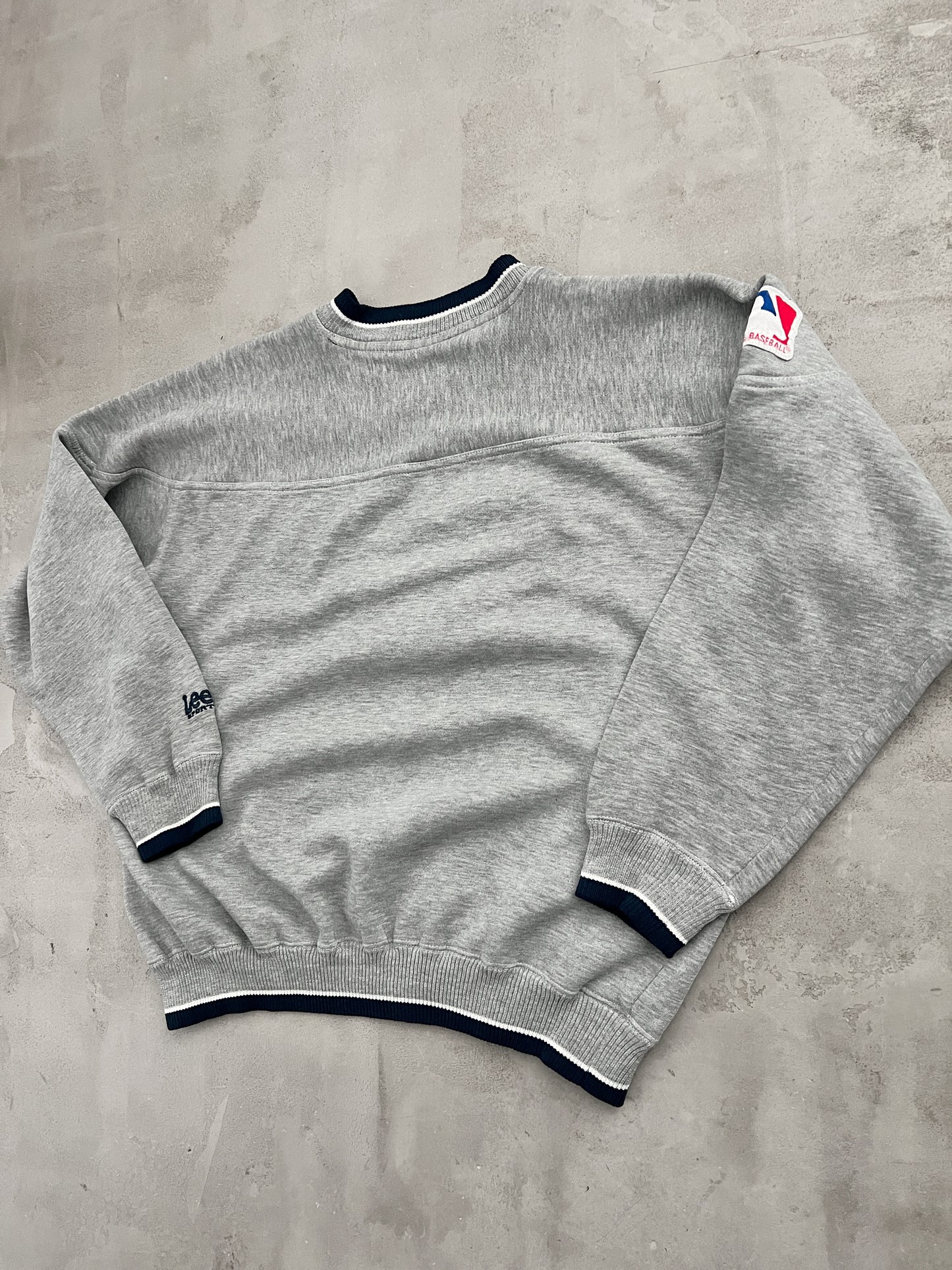 GREY YANKEES SWEATER - 1990S - S