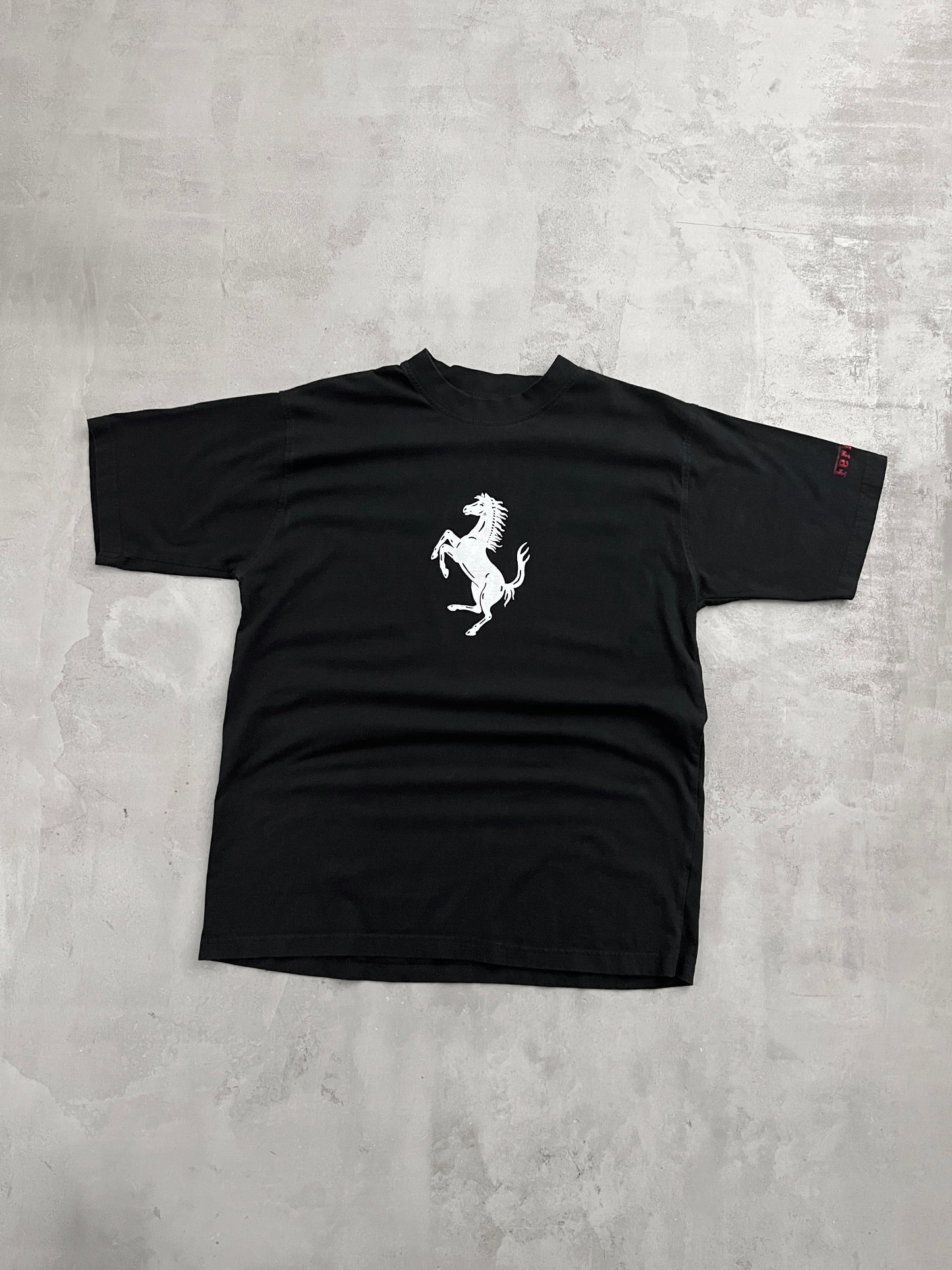 BLACK FERRARI TEE - 2000S - L