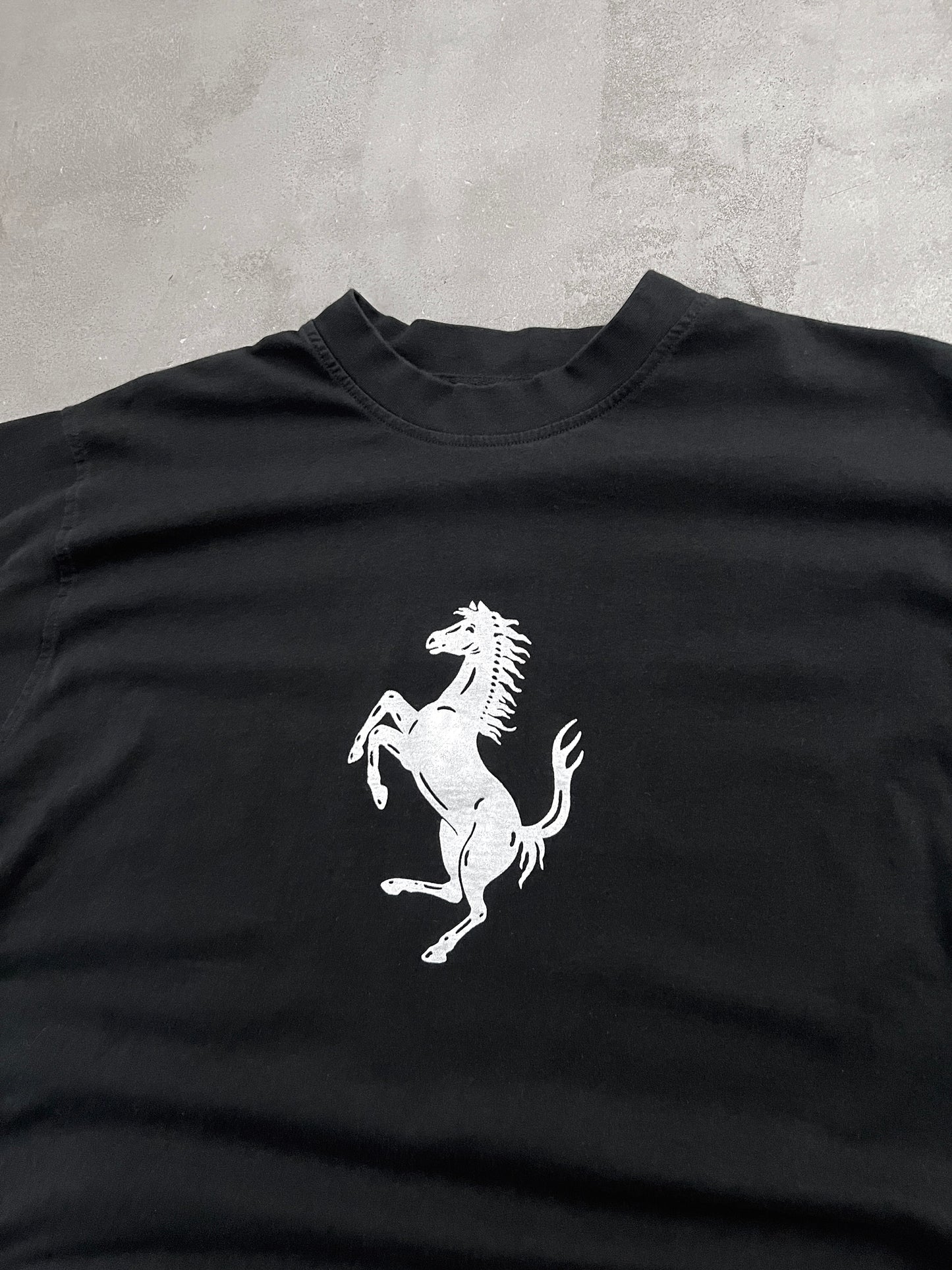 BLACK FERRARI TEE - 2000S - L