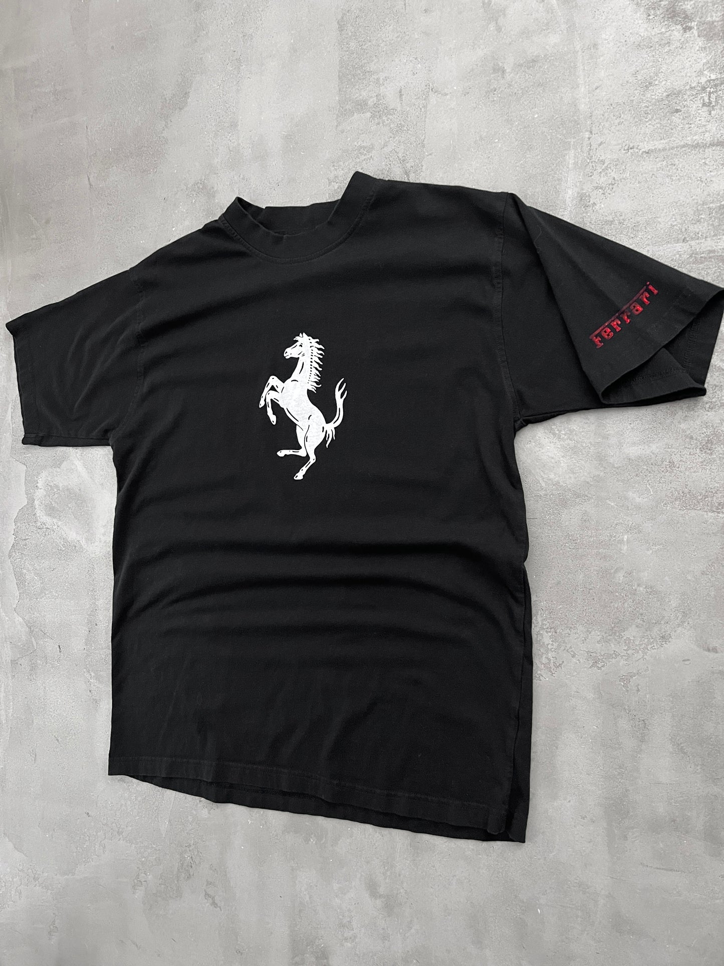 BLACK FERRARI TEE - 2000S - L