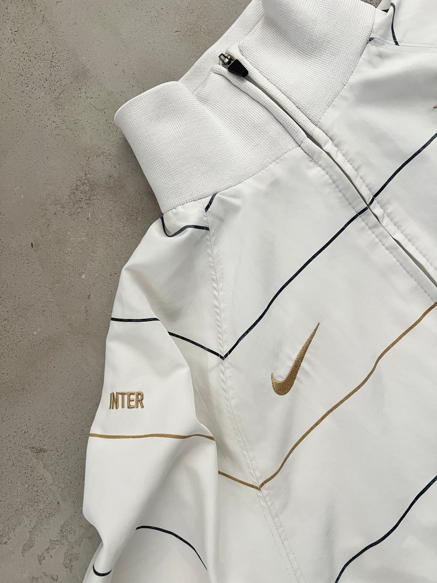 WHITE INTER MILAN NIKE JACKET - 2000S - S