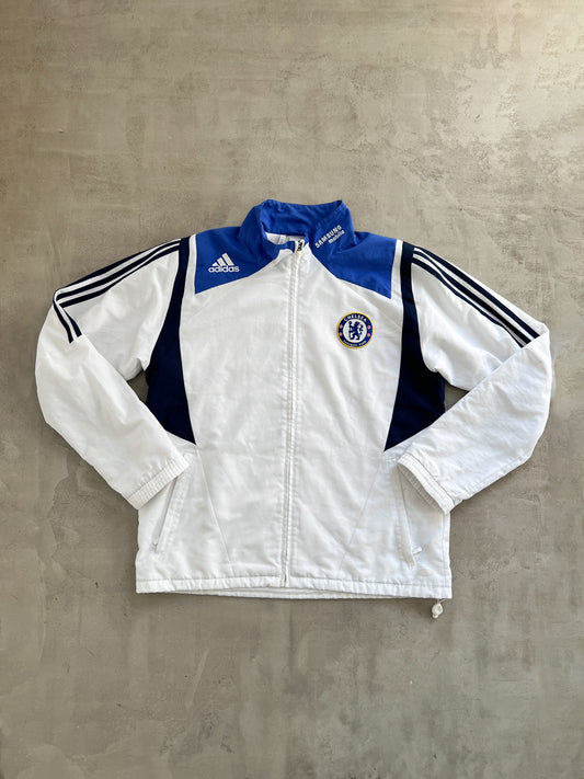 WHITE CHELSEA FC TRACK JACKET - 2000S - L