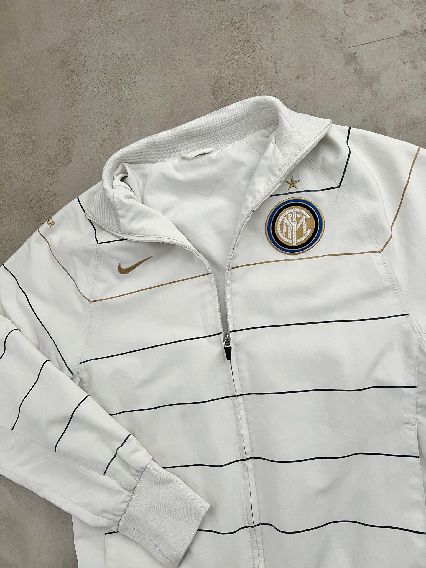 WHITE INTER MILAN NIKE JACKET - 2000S - S