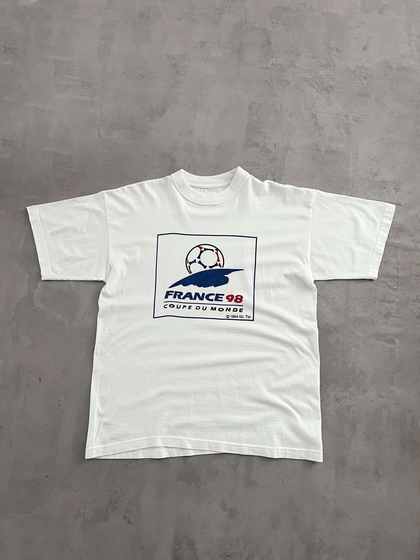 WHITE WORLD CUP FRANCE TEE - 1998 - M