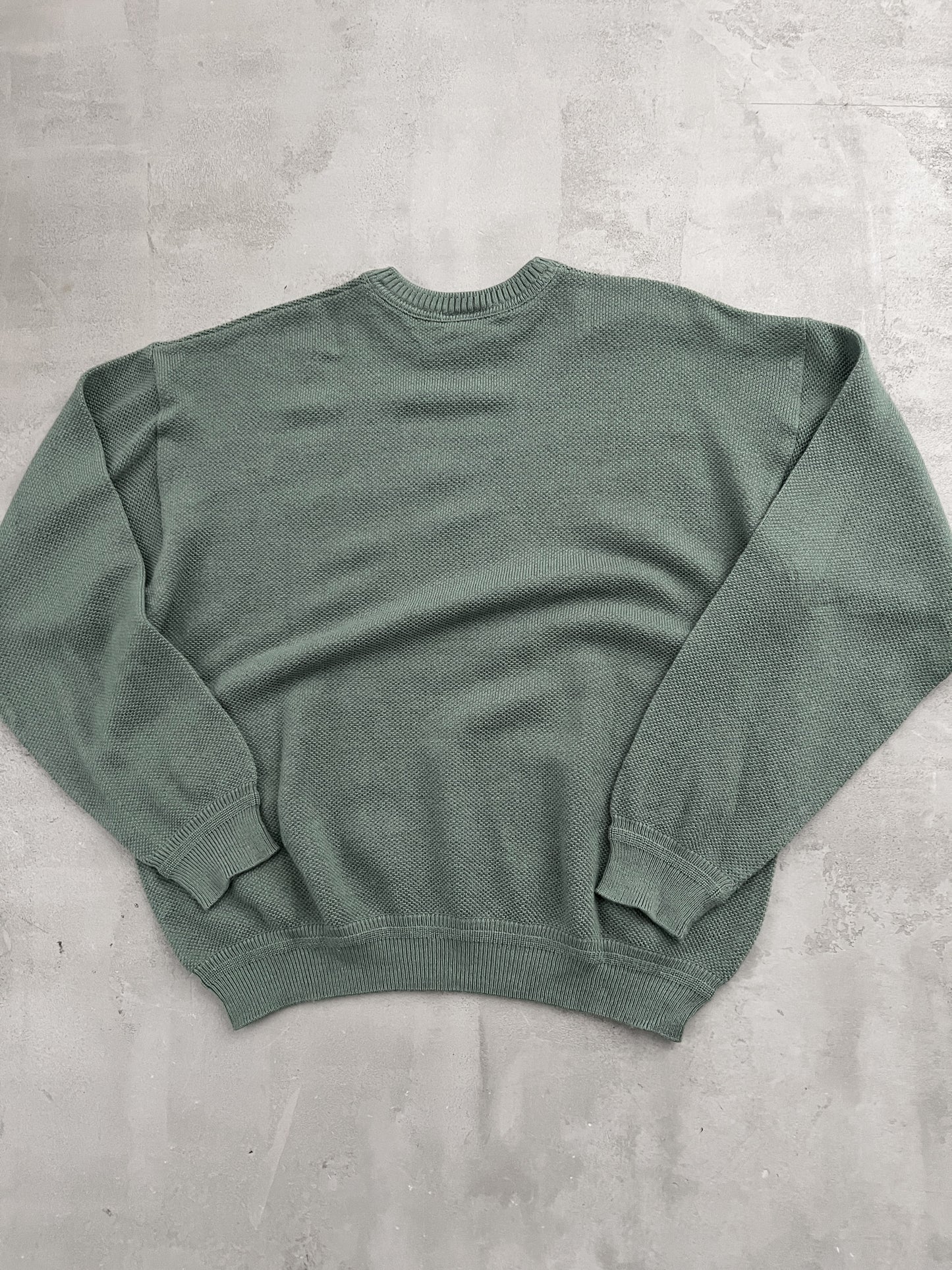 OLIVE LACOSTE KNIT SWEATER - 2000S - M/S