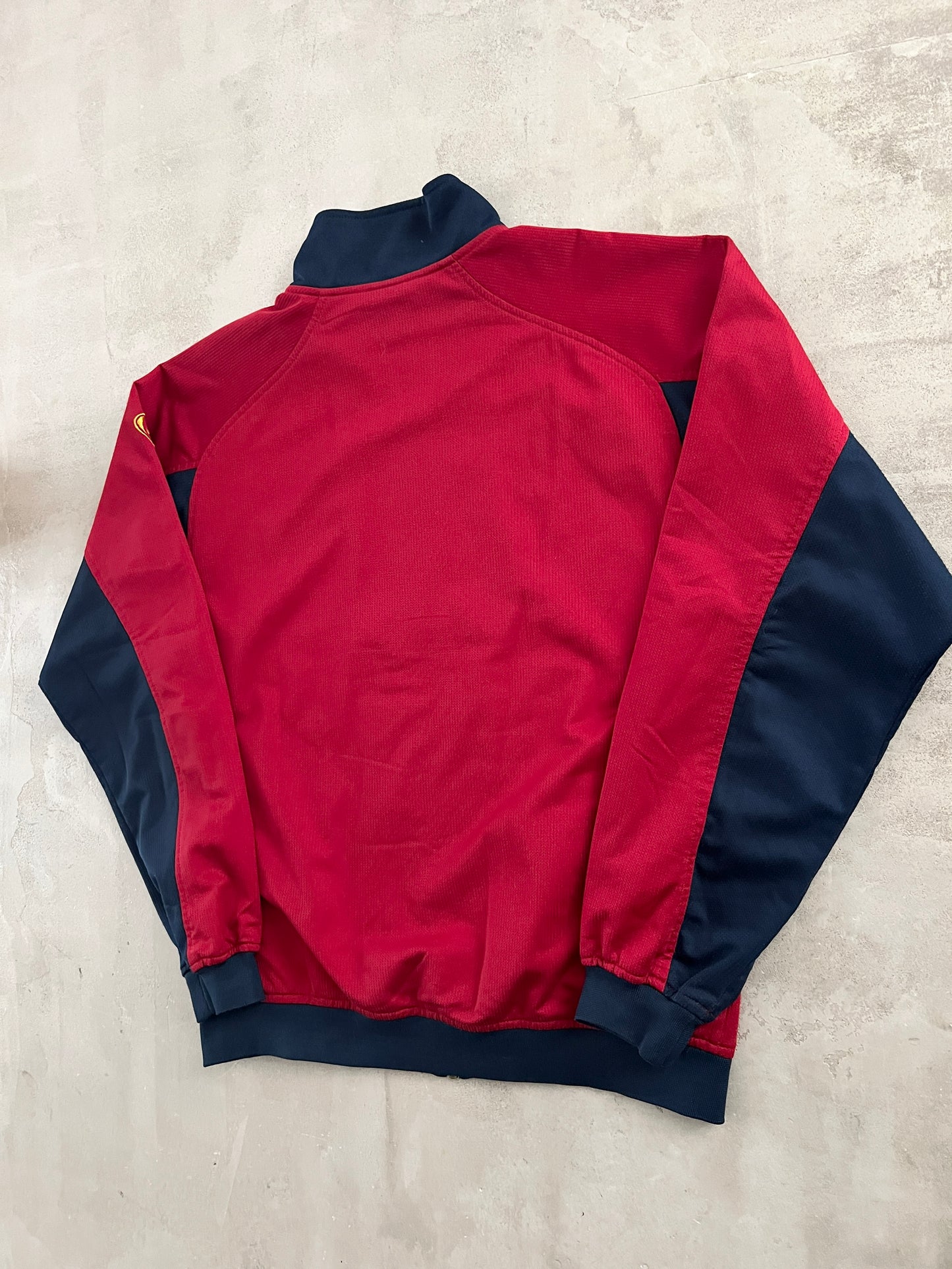 RED FC BARCELONA NIKE TRACK JACKET - 2000S - M