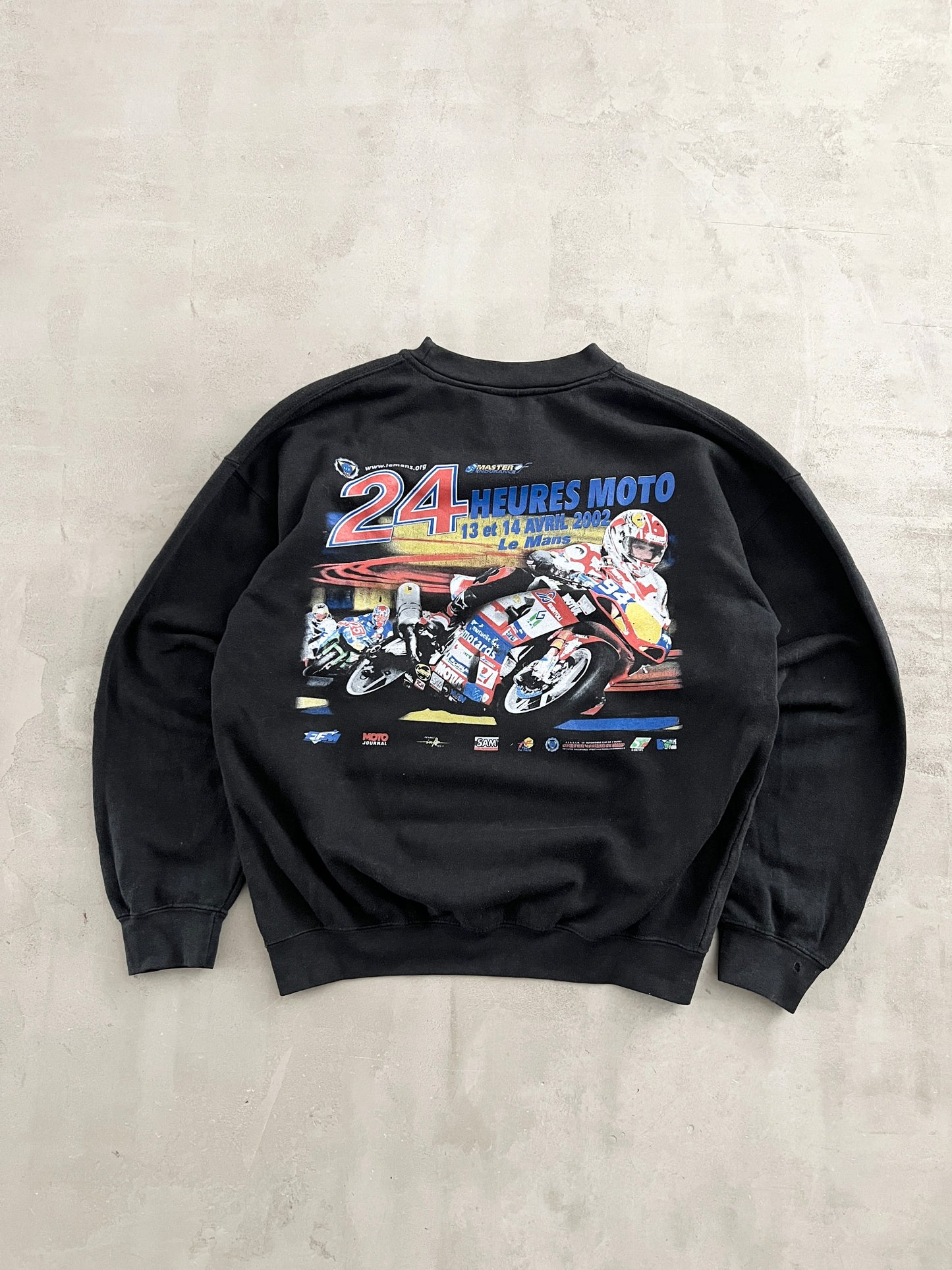 BLACK 24H MOTO LE MANS SWEATER - 2002 - S