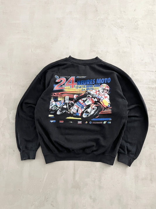 BLACK 24H MOTO LE MANS SWEATER - 2002 - S